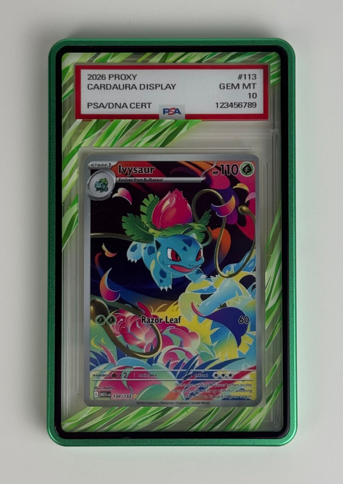 Grassy Green Aura Elemental (PSA Graded) Display