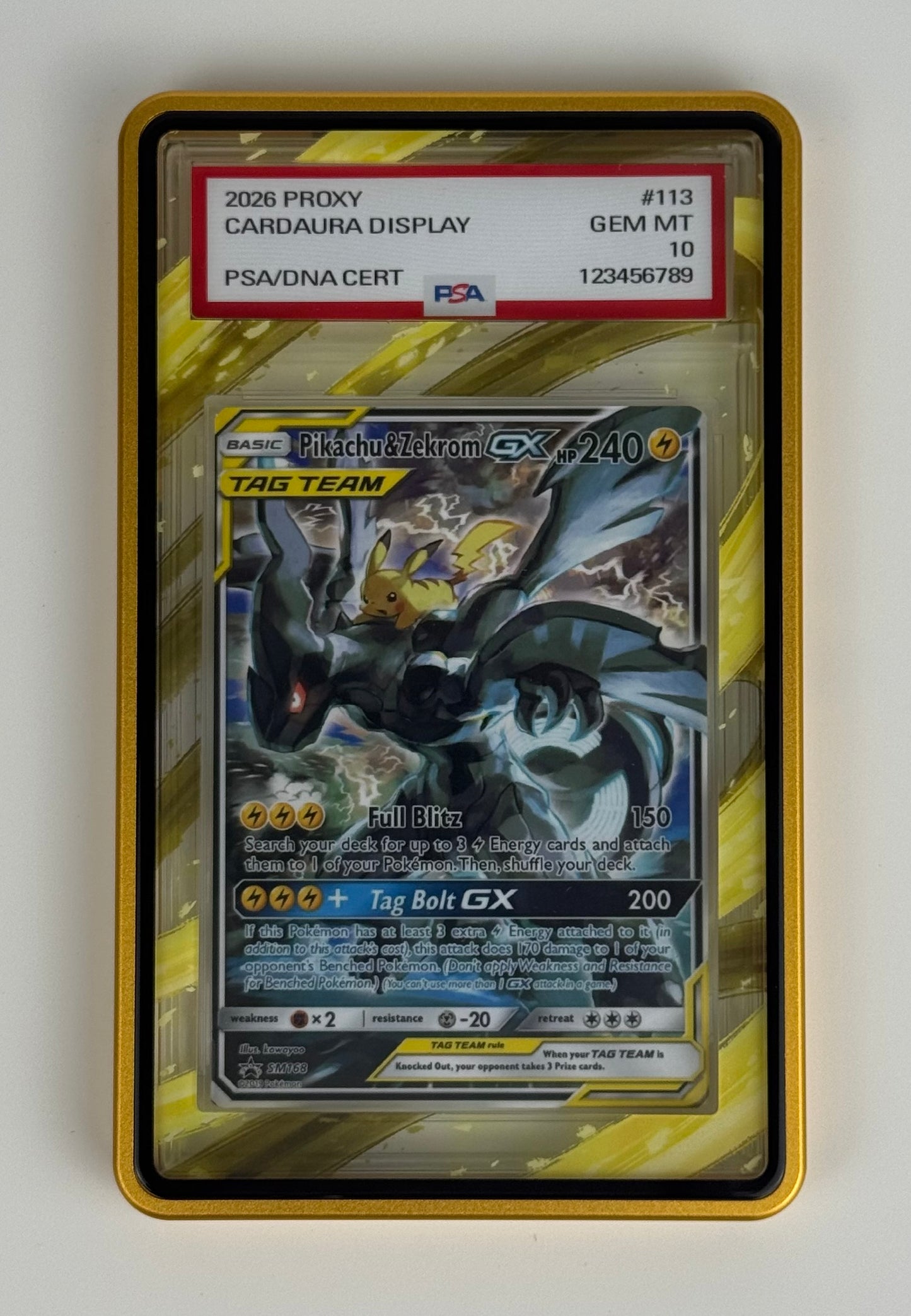 Yellow Aura Elemental (PSA Graded) Display Case