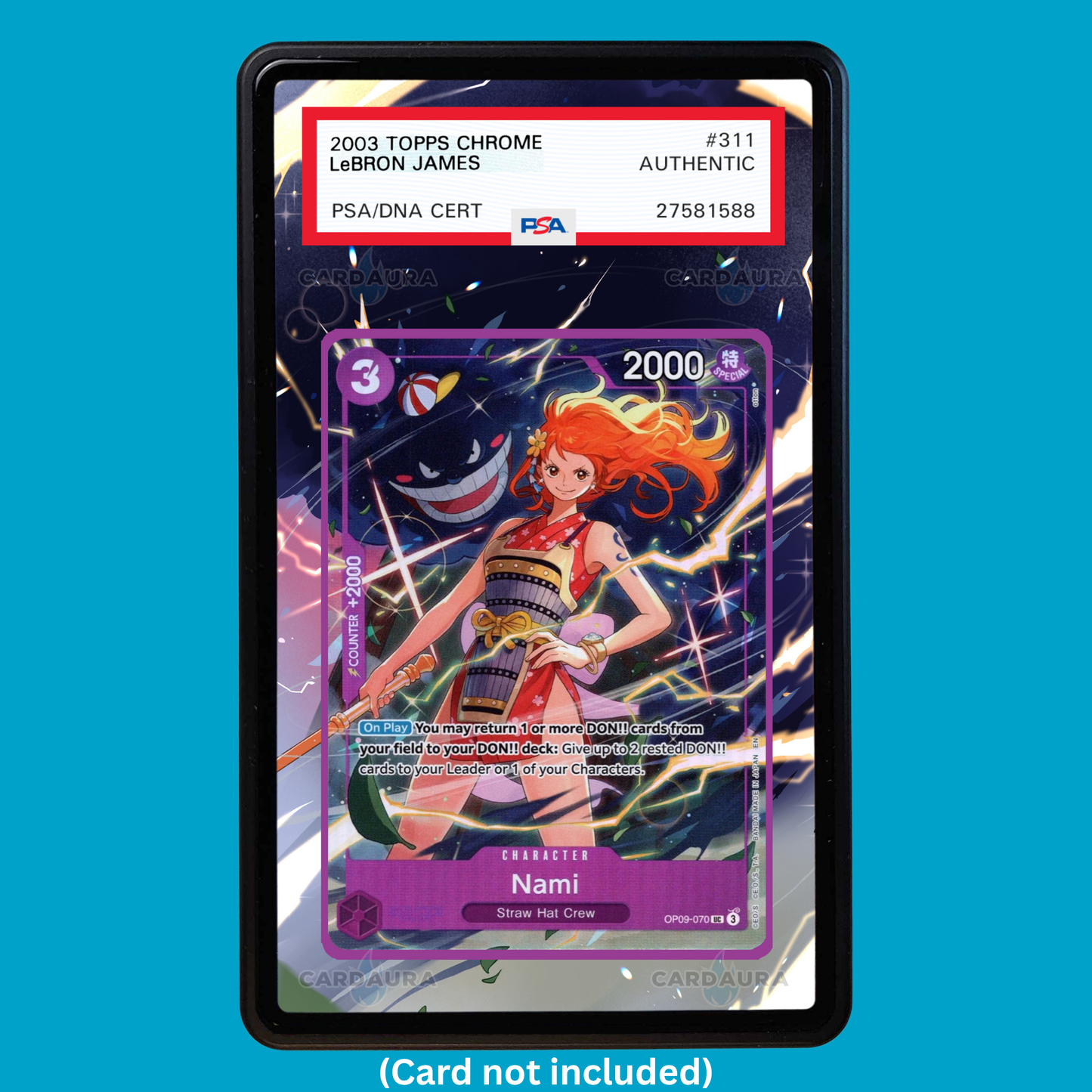 Gengar Nami OP09-070 Graded Display Case