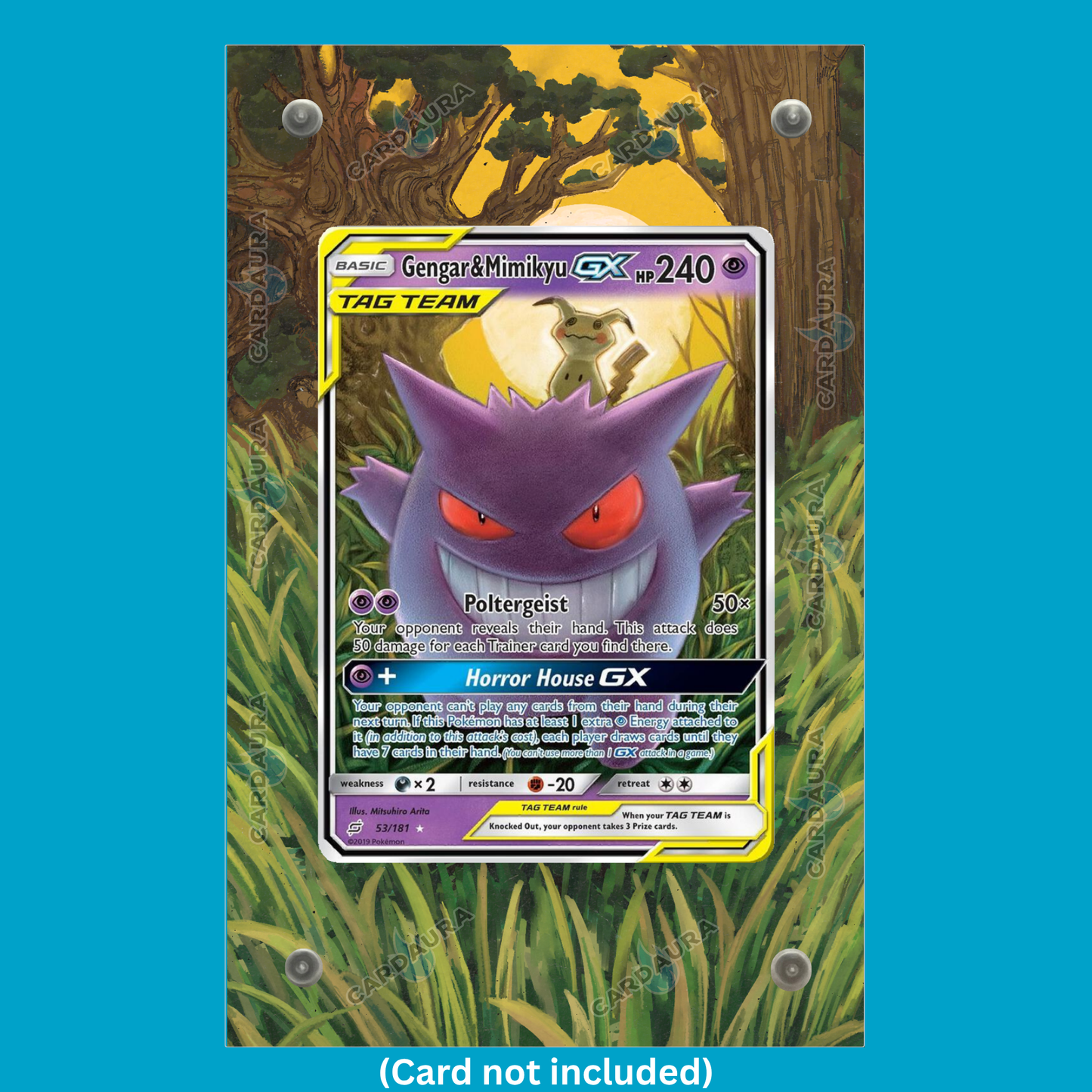 Gengar & Mimikyu GX 53/181 Team Up (Ungraded) Display Case