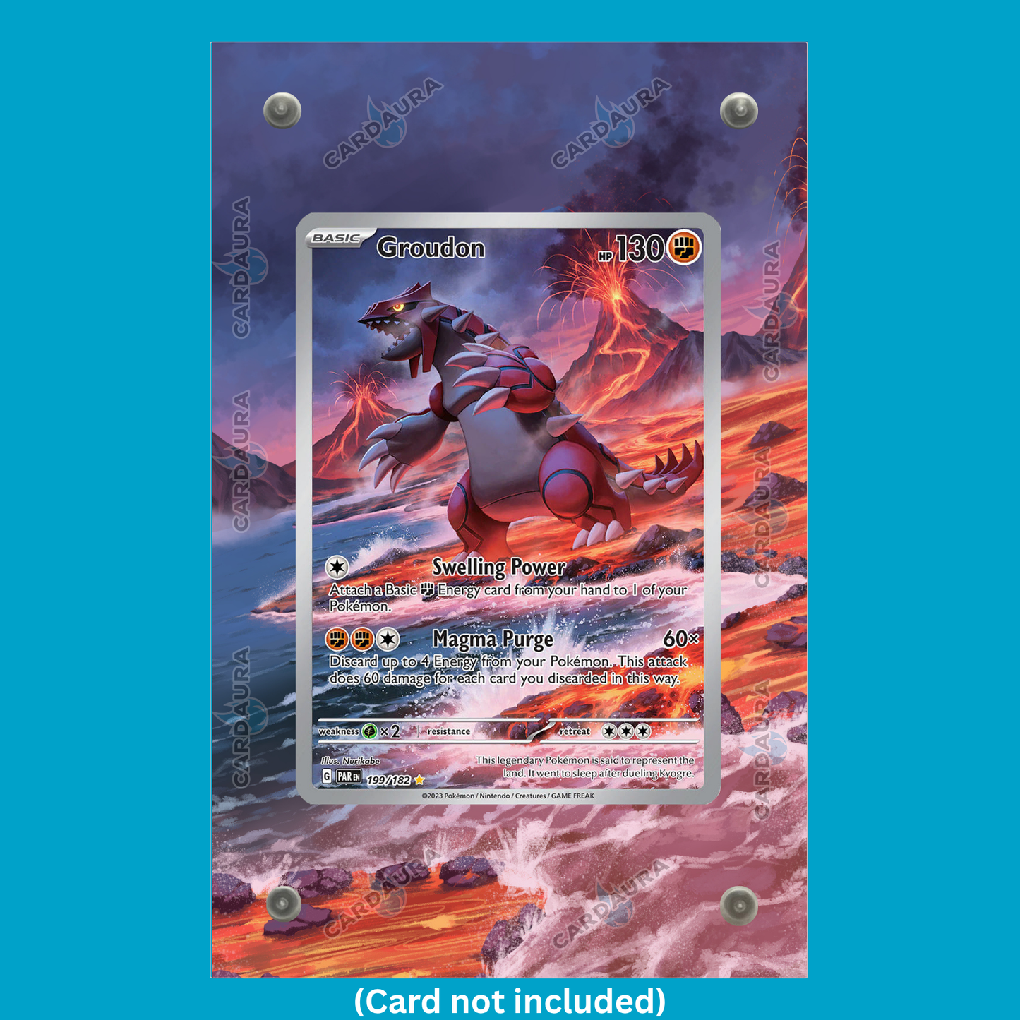 Groudon 199/182 Paradox Rift (Ungraded) Display Case