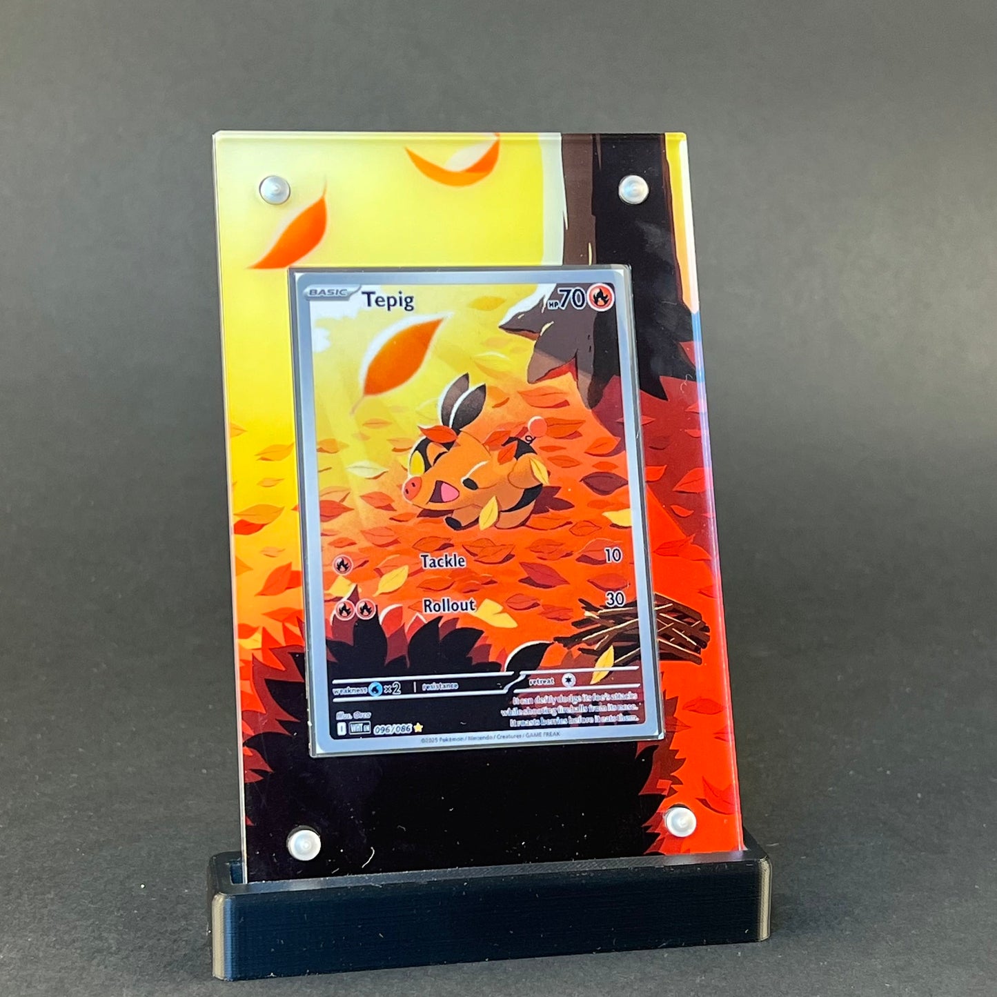 Tepig 096/086 | White Flare CardAura Case