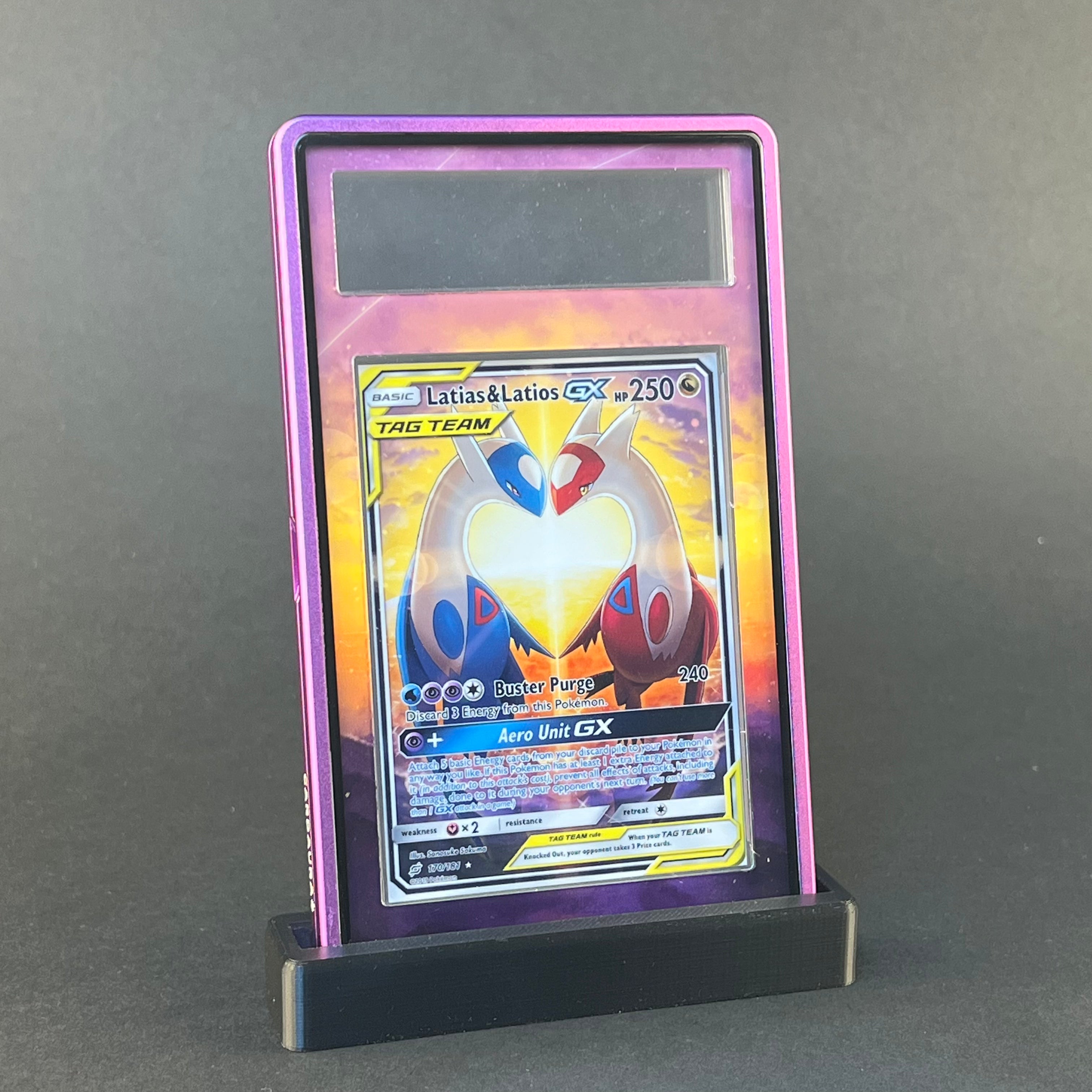 Latias & Latios 170/181  |  Sun & Moon Team Up AuraSlab (Graded) Extended Art + Case