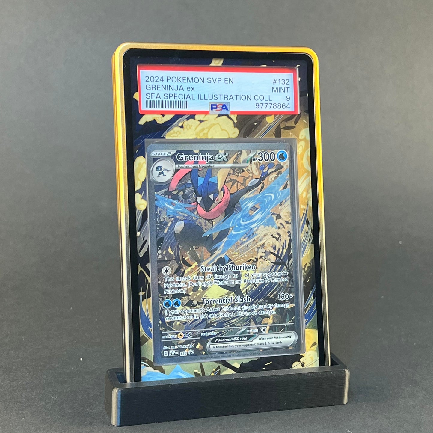 Greninja ex 132 | Shrouded Fables AuraSlab (Graded)