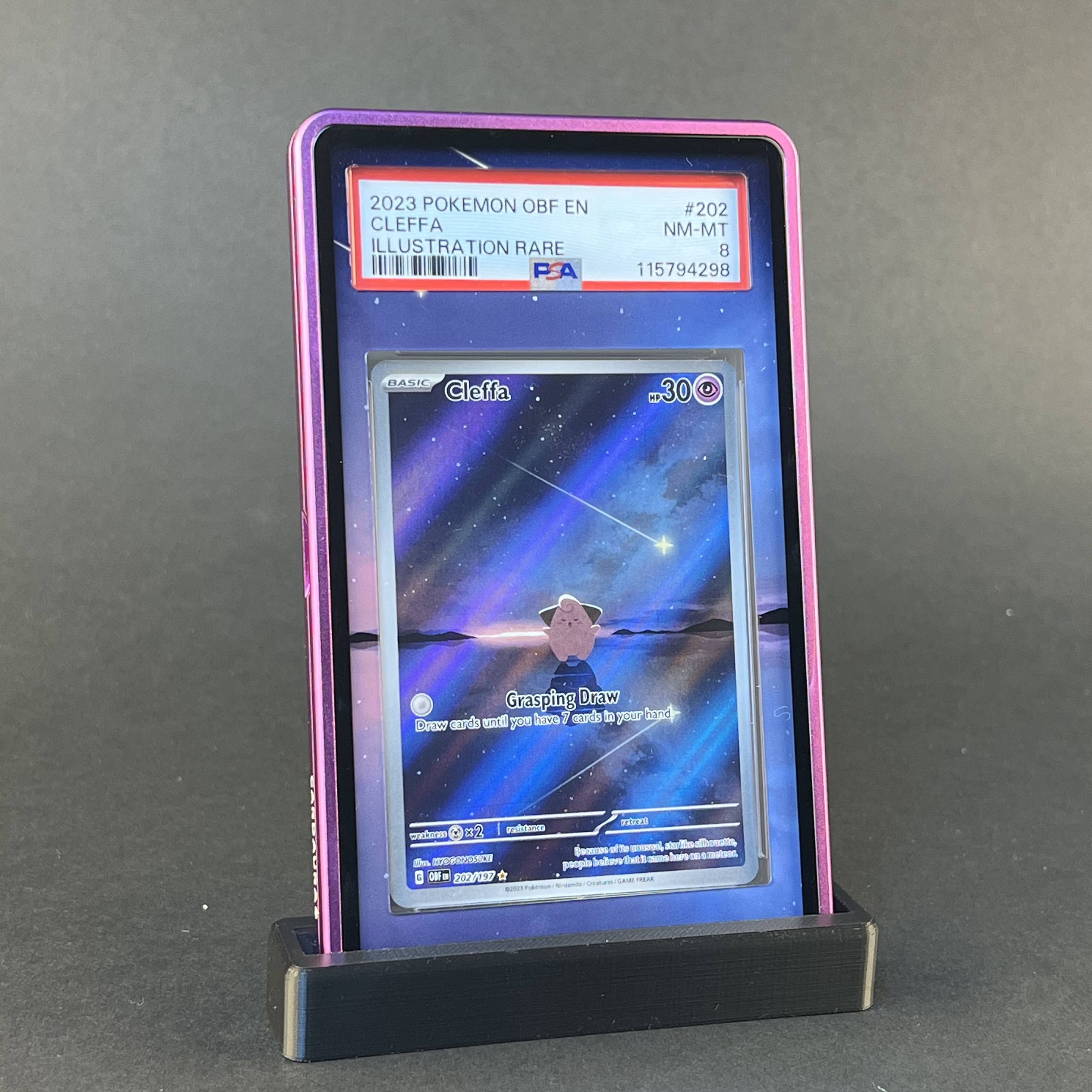 Cleffa 202/197 | Obsidian Flames AuraSlab Graded Case