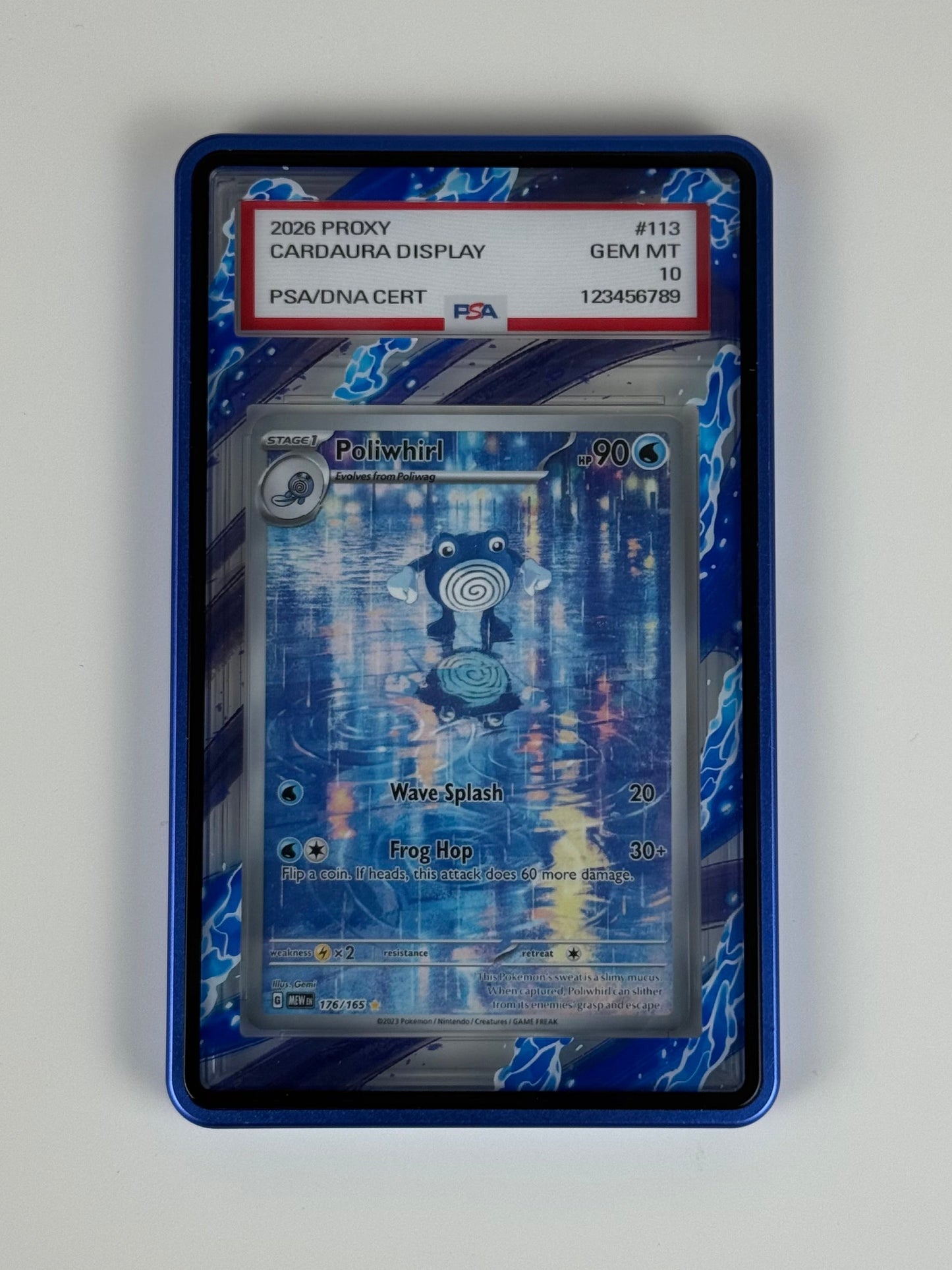 Dark Aqua Aura Elemental (PSA Graded) Display Case