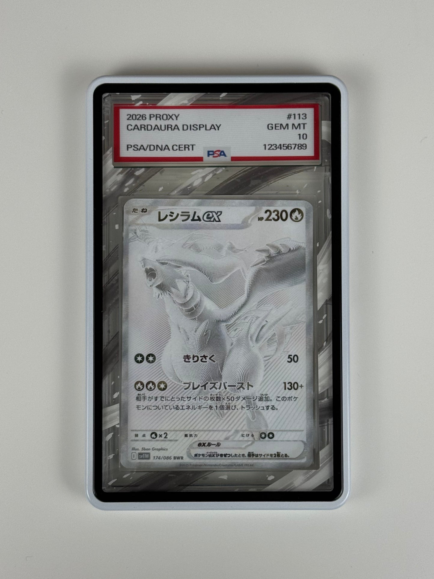 White Smoke Aura Elemental (PSA Graded) Display Case