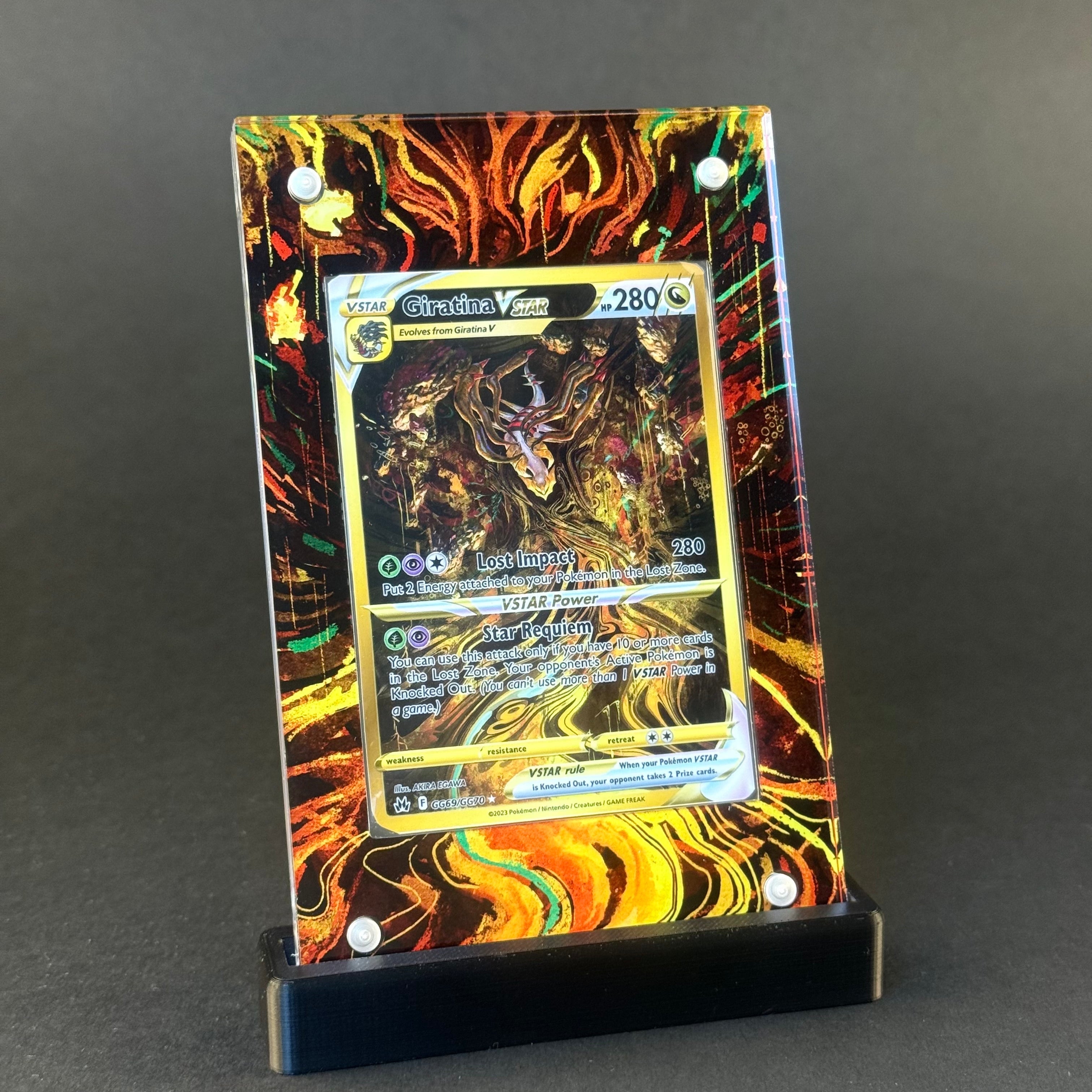 Giratina VSTAR GG69 | Crown Zenith CardAura - Extended Art + Display Case (Raw) My Store