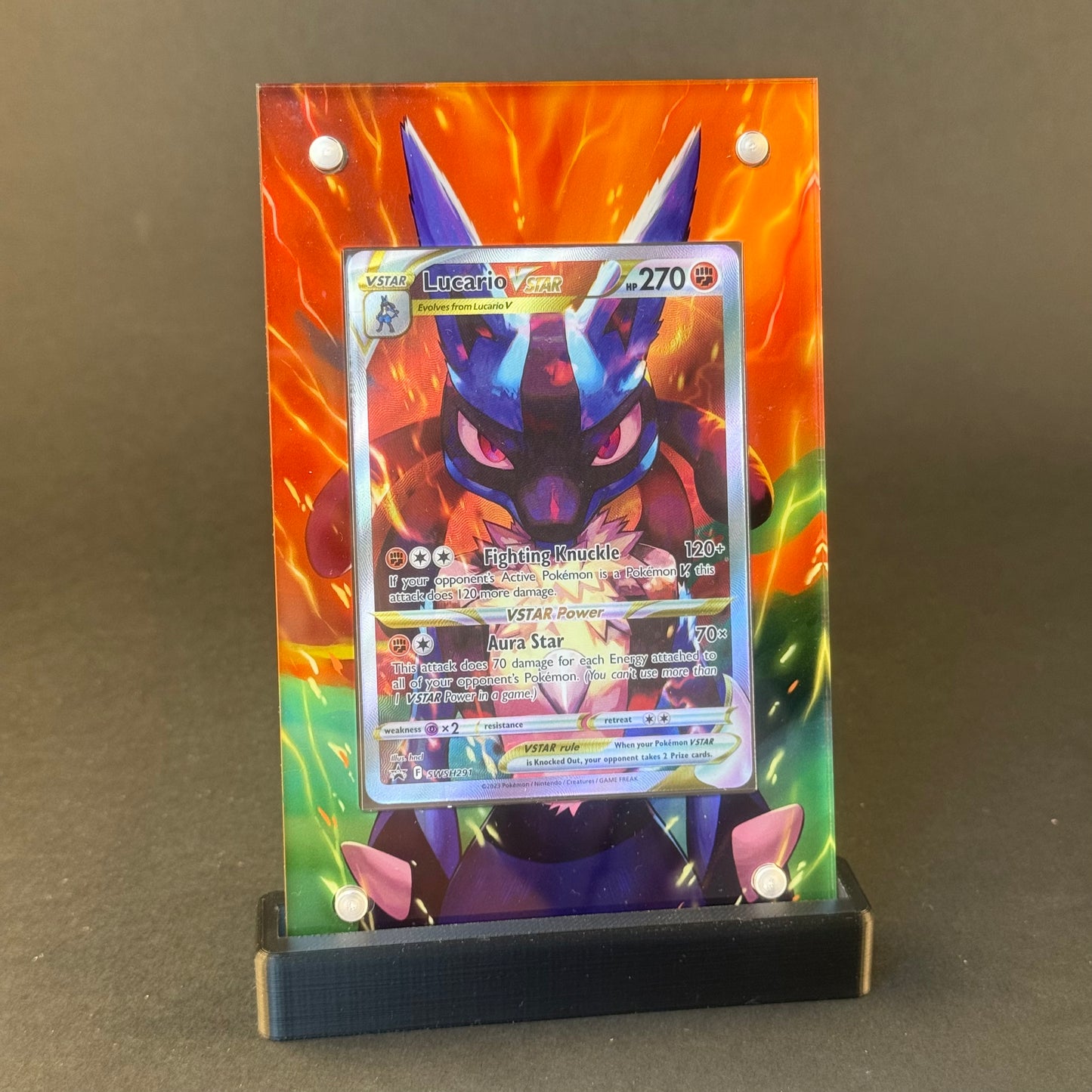 Lucario VStar SWSH291 | Crown Zenith CardAura Case