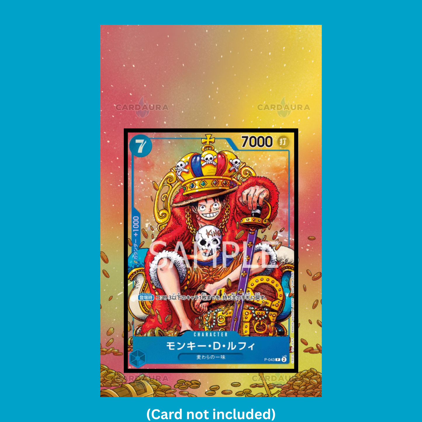 King Luffy P-043 (Graded) Display Case