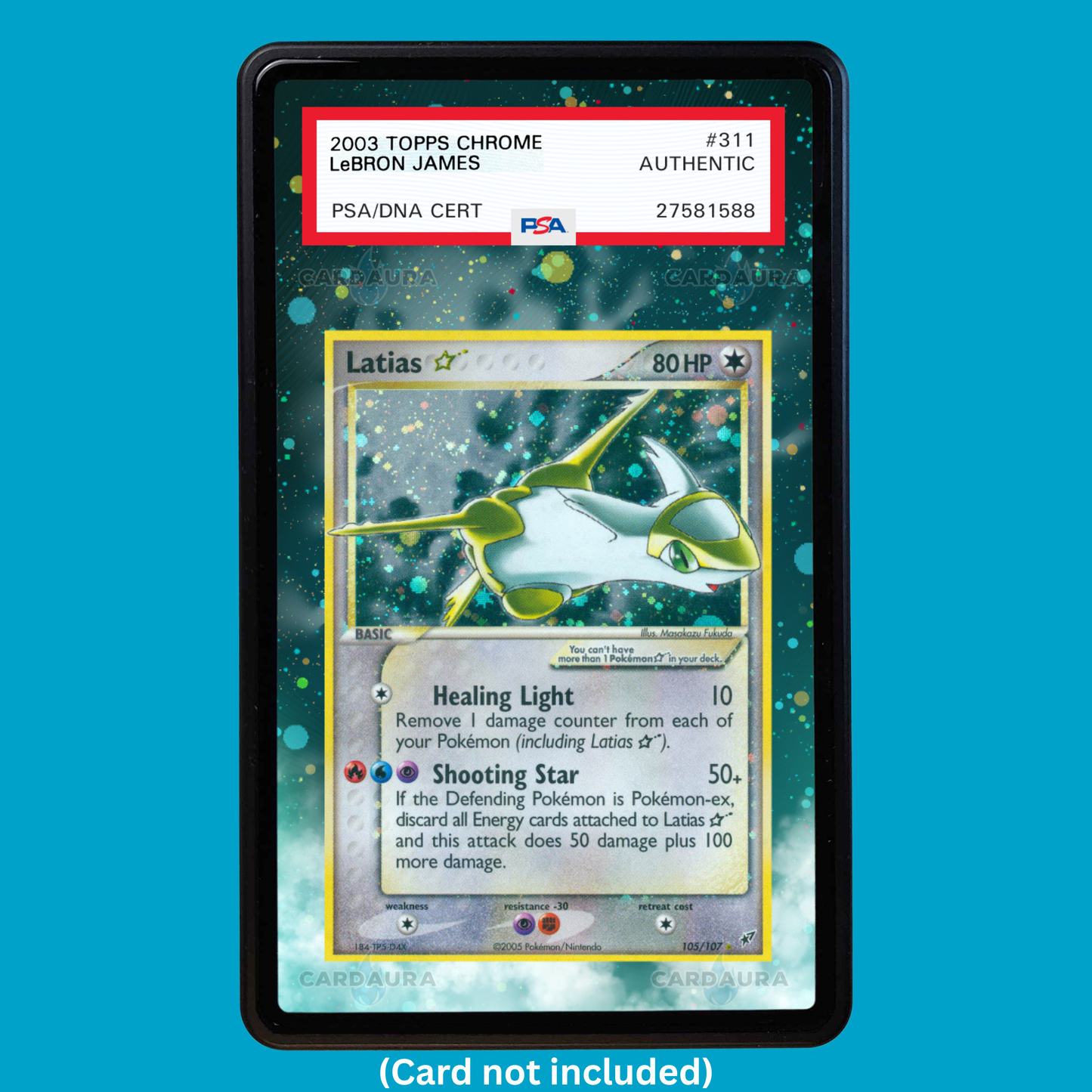 Latias Gold Star 105/107 (Graded) Display Case
