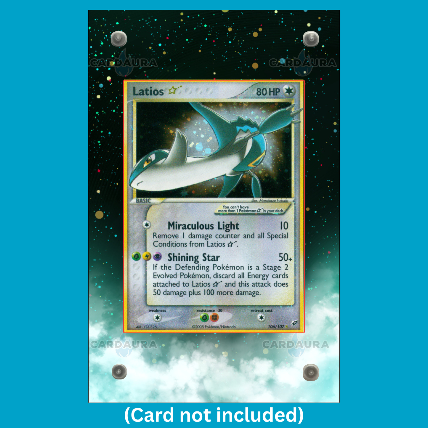 Latios Gold Star 106/107 Ungraded Display Case
