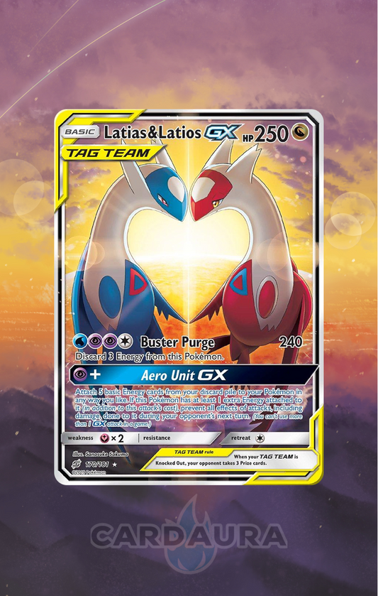 Latias and Latios GX 170/181 | Team Up CardAura Case