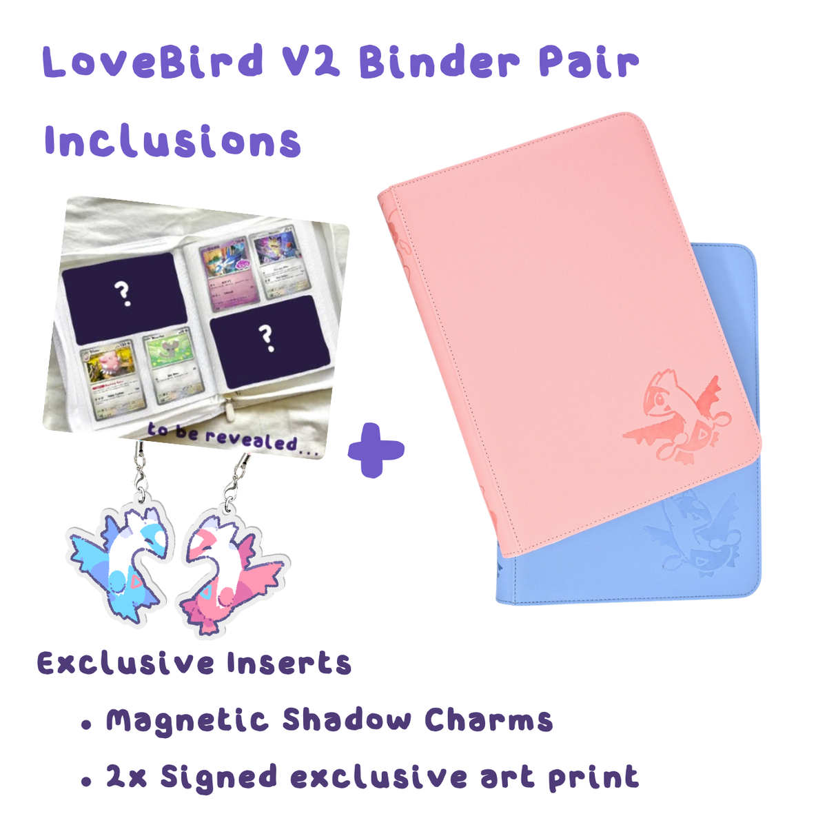 LoveBirds V2 Pair Binder - CardAura X Loofa ❤️💙