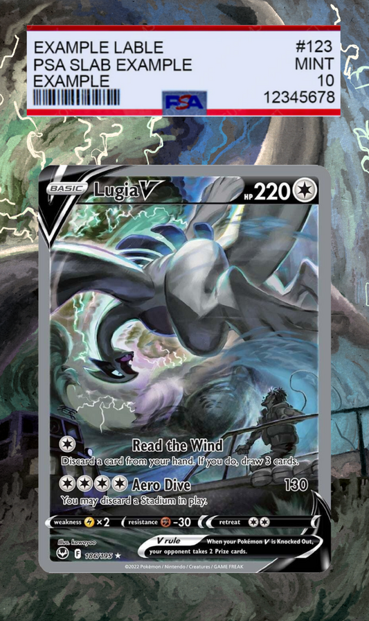Lugia V (Alternate Full Art) 186/195 | Silver Tempest AuraSlab (Graded)