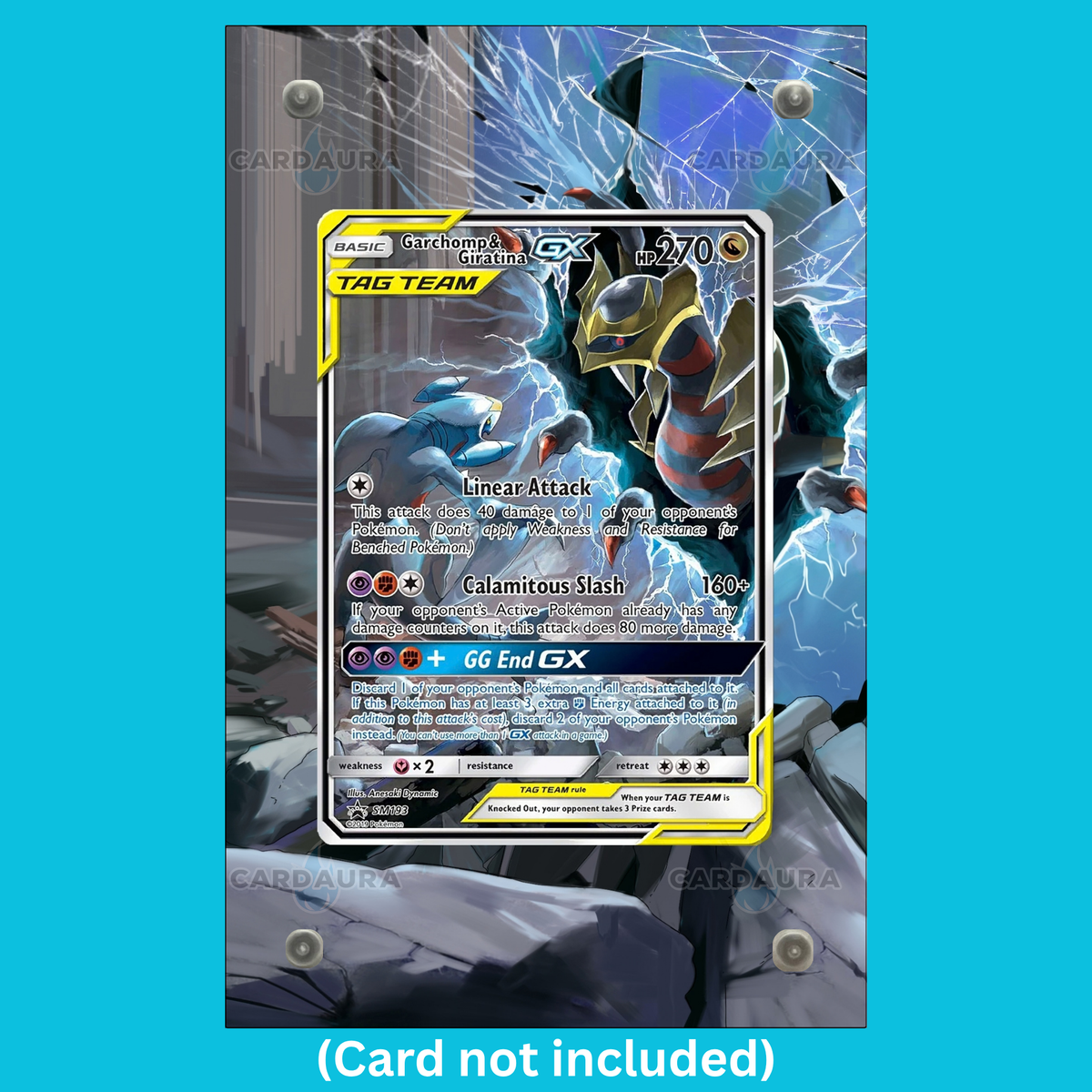 Garchomp & Giratina GX SM193 Black Star Promos (Ungraded) Display Case