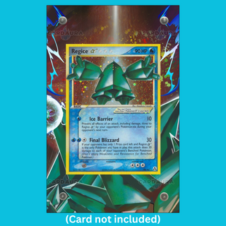 Regice Gold Star 90 Pokemon Deoxys (Ungraded) Display Case