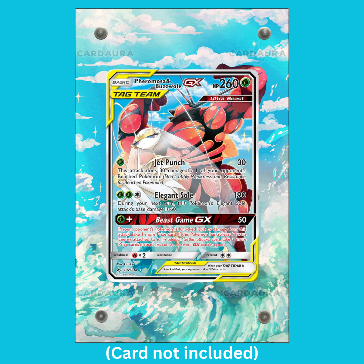 Pheromosa & Buzzwole GX 192/214 Unbroken Bonds (Ungraded) Display Case