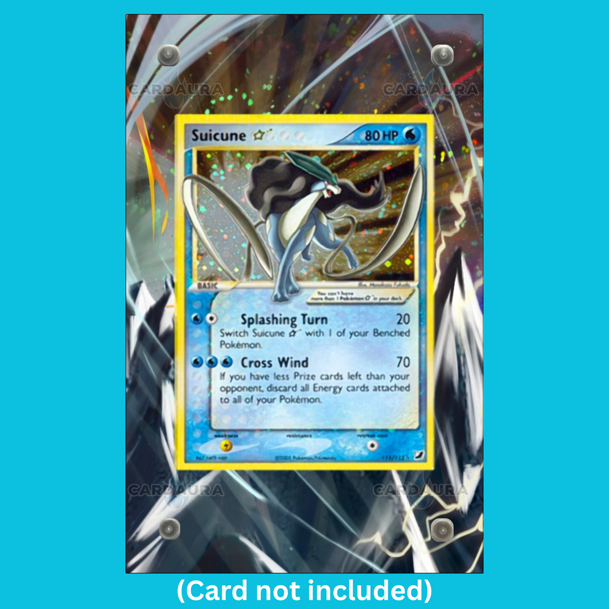 Suicune Gold Star 115 Pokemon Deoxys (Ungraded) Display Case (Pre-Order)