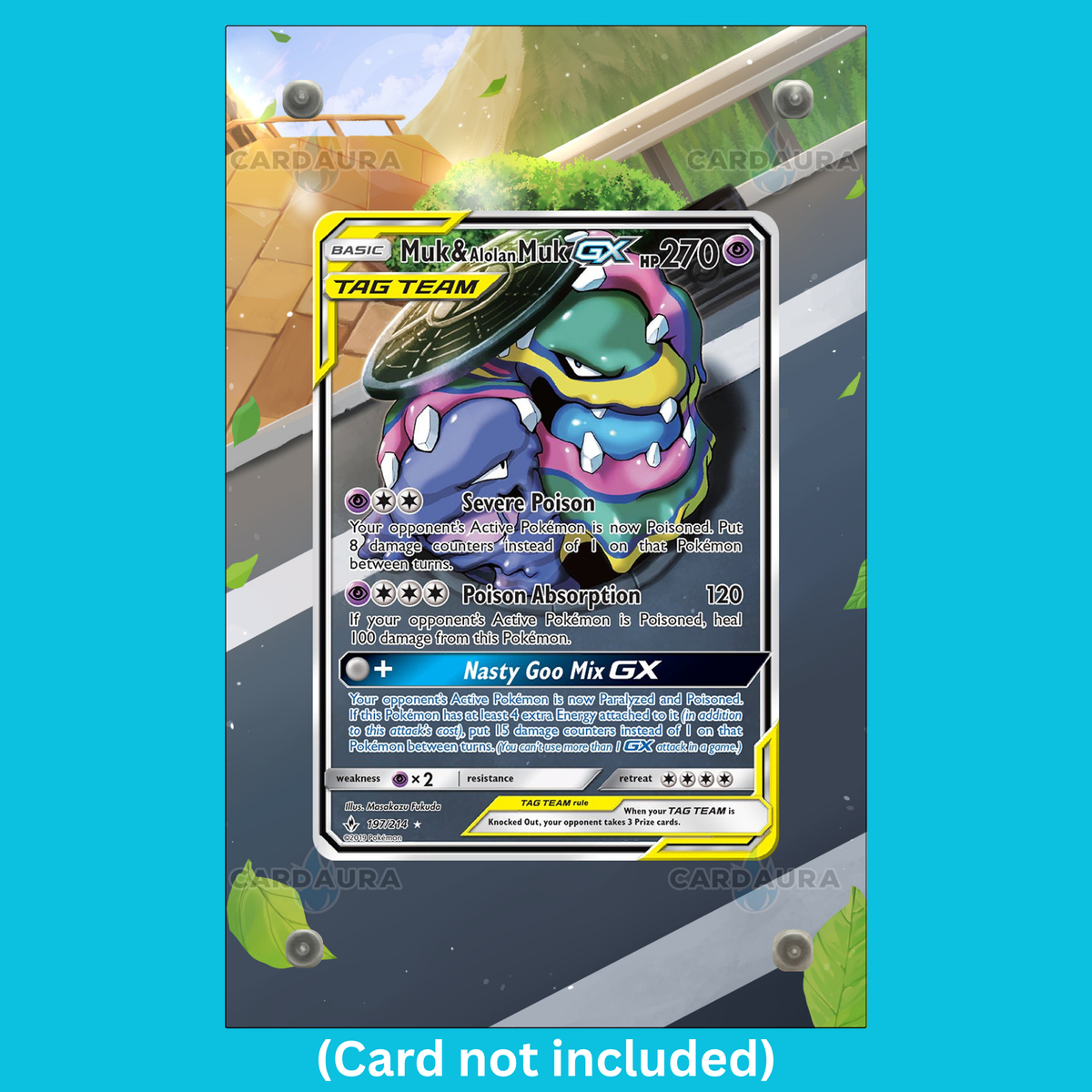 Muk & Alolan Muk GX 197/214 Unbroken Bonds (Ungraded) Display Case (Pre-Order)