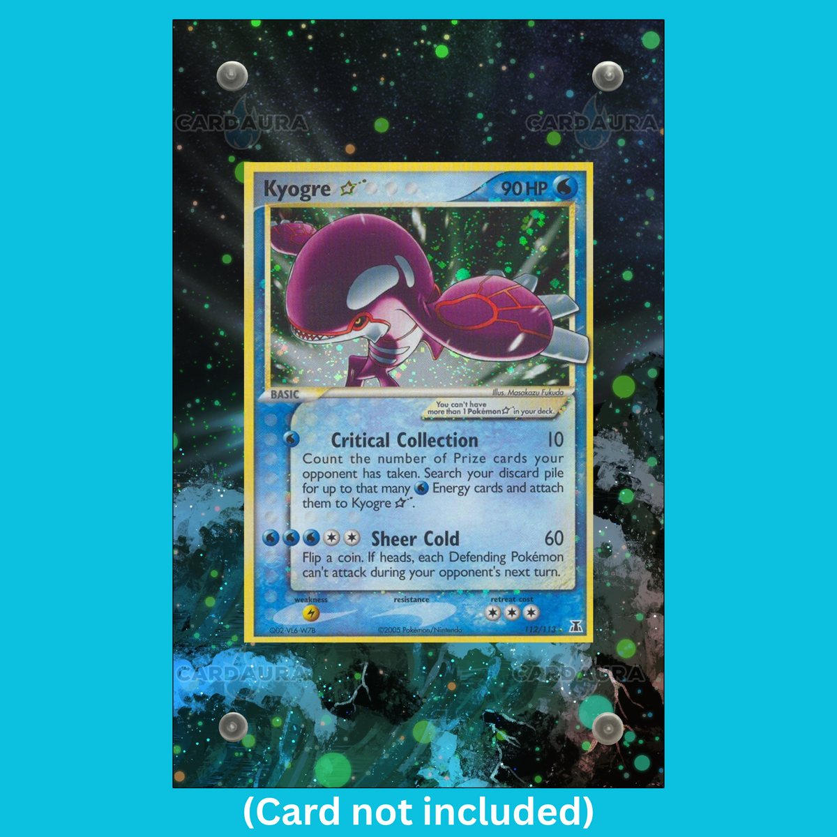 Kyogre Gold Star 112 Pokemon Deoxys (Ungraded) Display Case