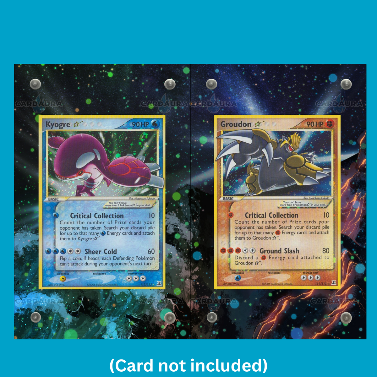 Kyogre Gold Star 112 Pokemon Deoxys (Ungraded) Display Case