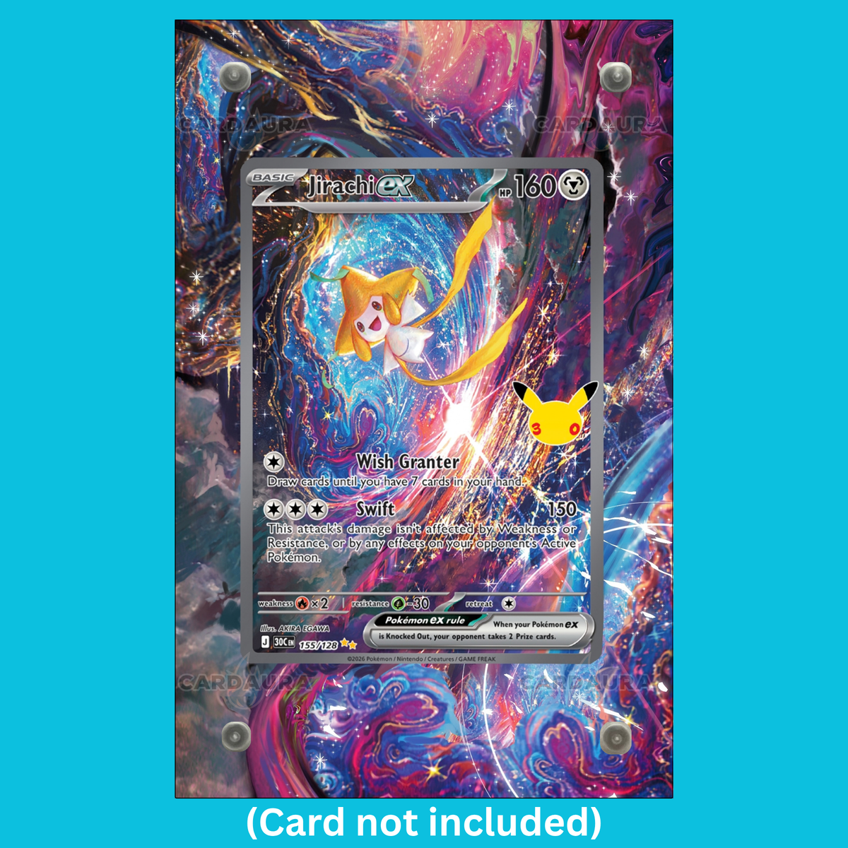 Jirachi ex 155/128 30th Anniversary (Ungraded) Display Case