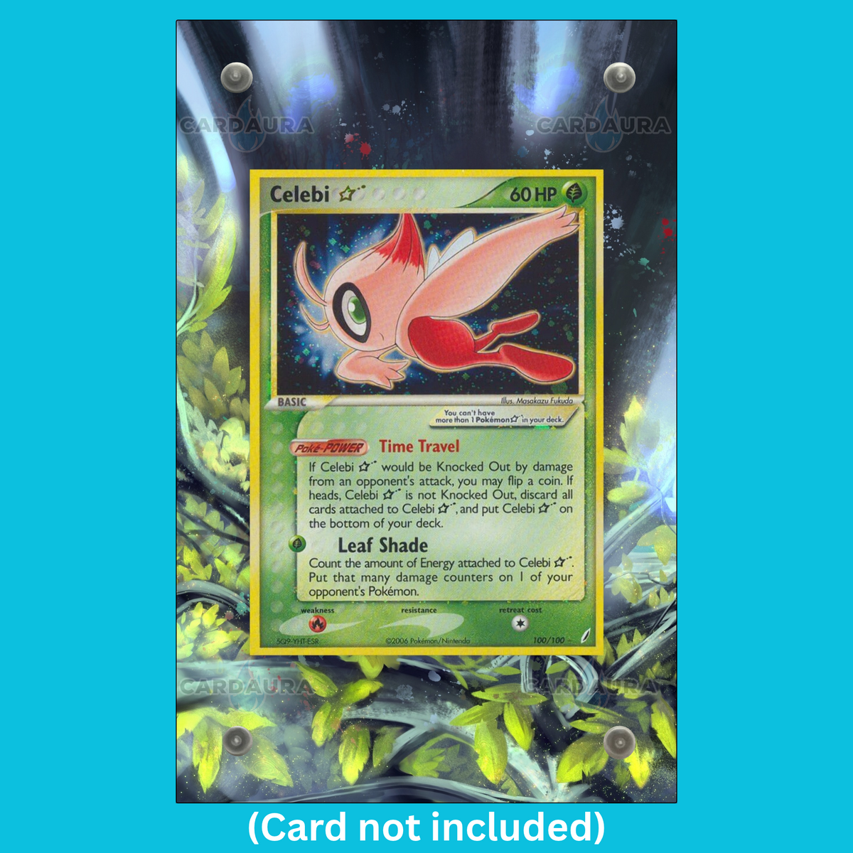 Celebi Gold Star 100 Pokemon Deoxys (Ungraded) Display Case