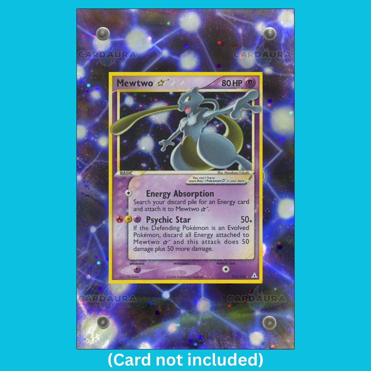 Mewtwo Gold Star 103 Pokemon Deoxys (Ungraded) Display Case