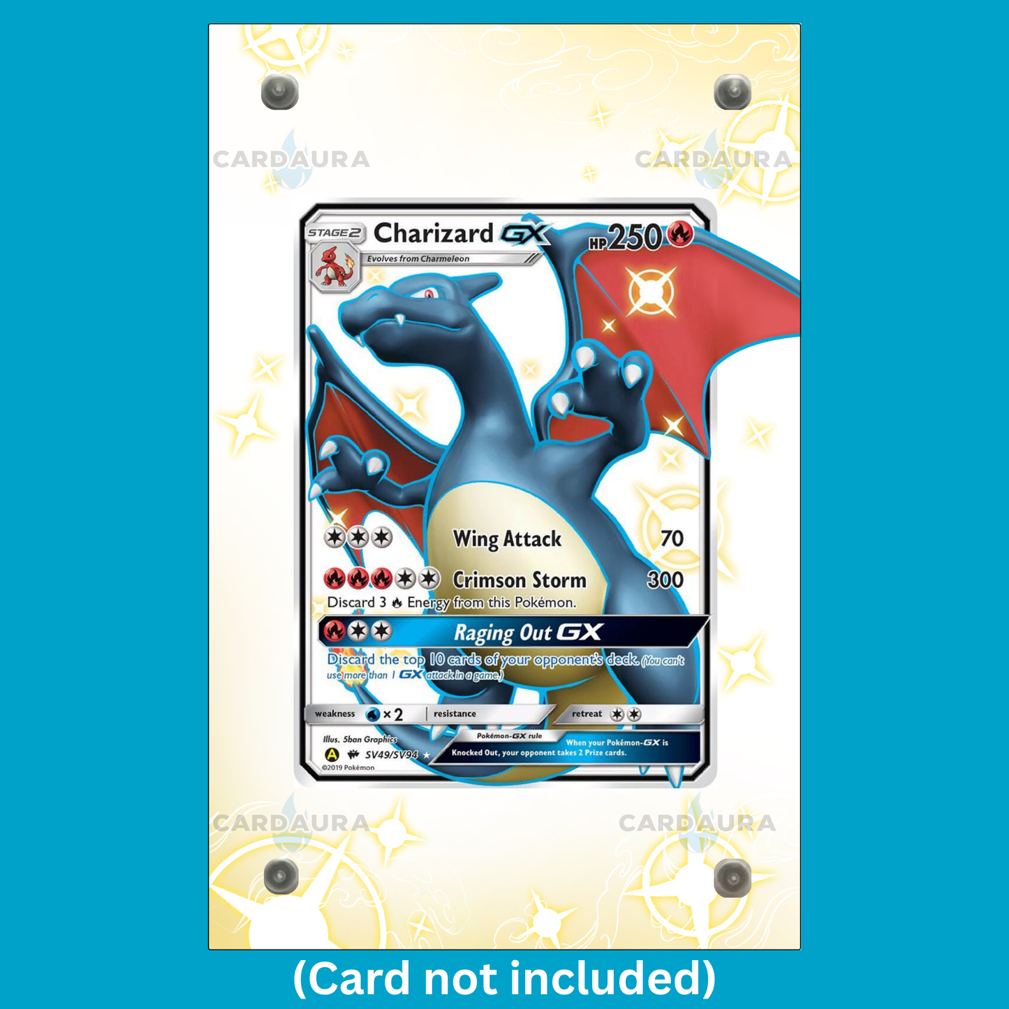 Charizard GX SV49/SV94 Hidden Fates (Ungraded) Display Case