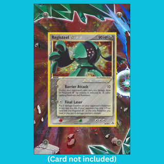 Registeel Gold Star 92 Pokemon Deoxys (Ungraded) Display Case