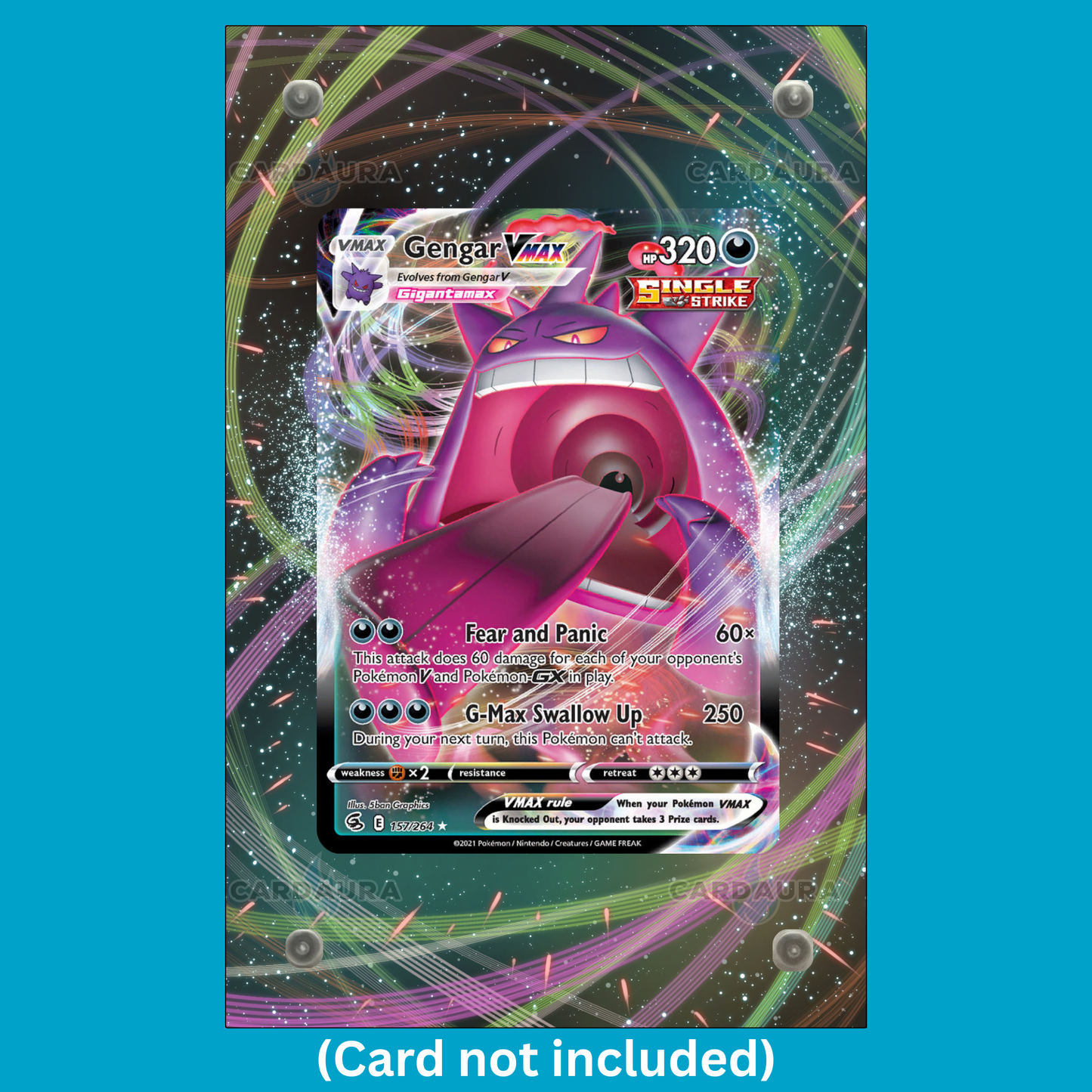 Gengar VMAX 157/264 Fusion Strike (Ungraded) Display Case