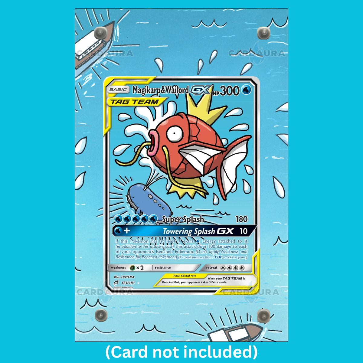 Magikarp & Wailord GX 161/181 Team Up (Ungraded) Display Case (Pre-Order)
