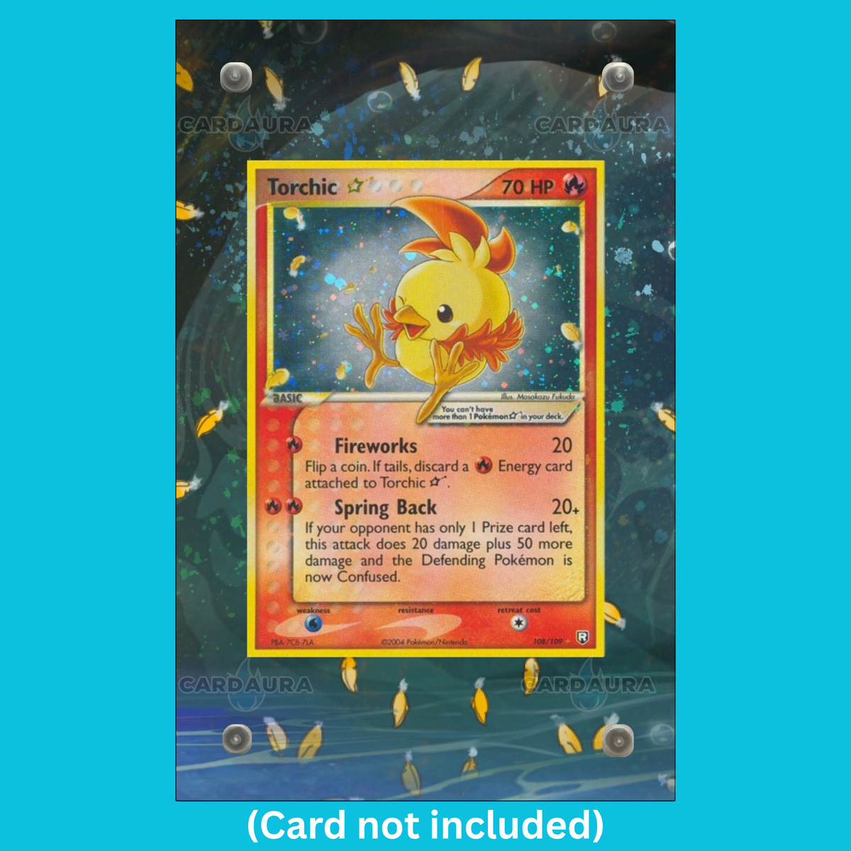 Torchic Gold Star 108 Pokemon Deoxys (Ungraded) Display Case (Pre-Order)