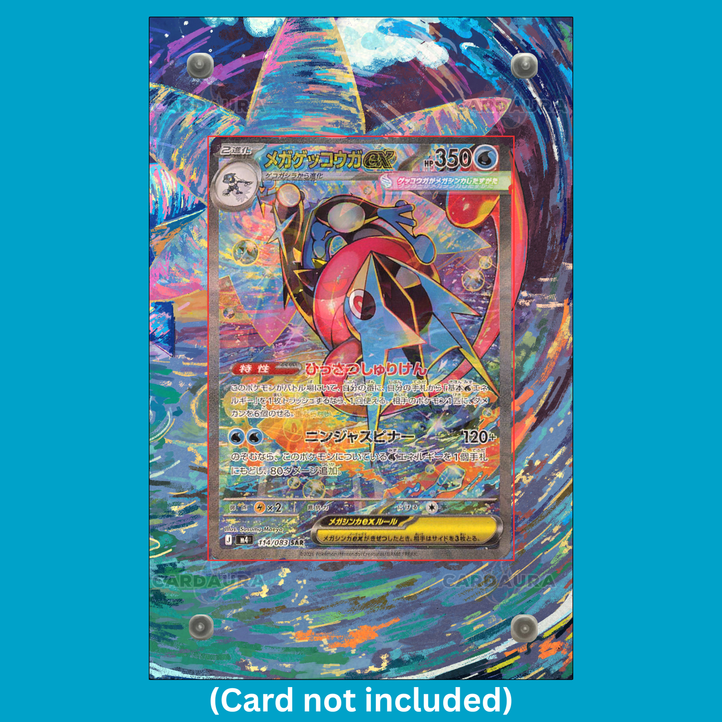 Mega Greninja ex 116/086 Ungraded Display Case