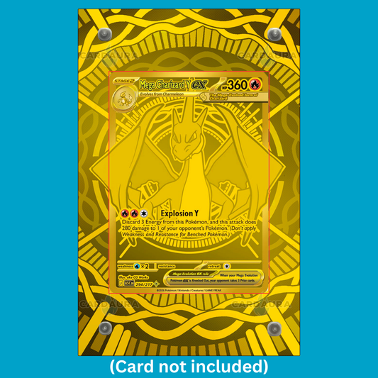 Mega Lucario Gold 188/132 Mega Evolutions Ungraded Display Case