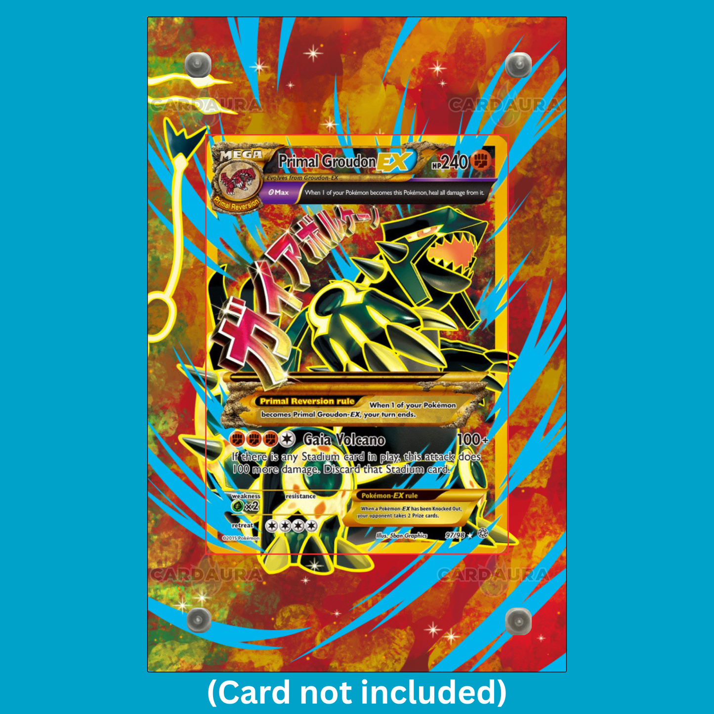 Mega Primal Groudon EX 97/98 Ungraded Display Case