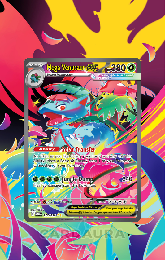 Mega Venusaur EX 177/132 | Mega Evolutions CardAura Case