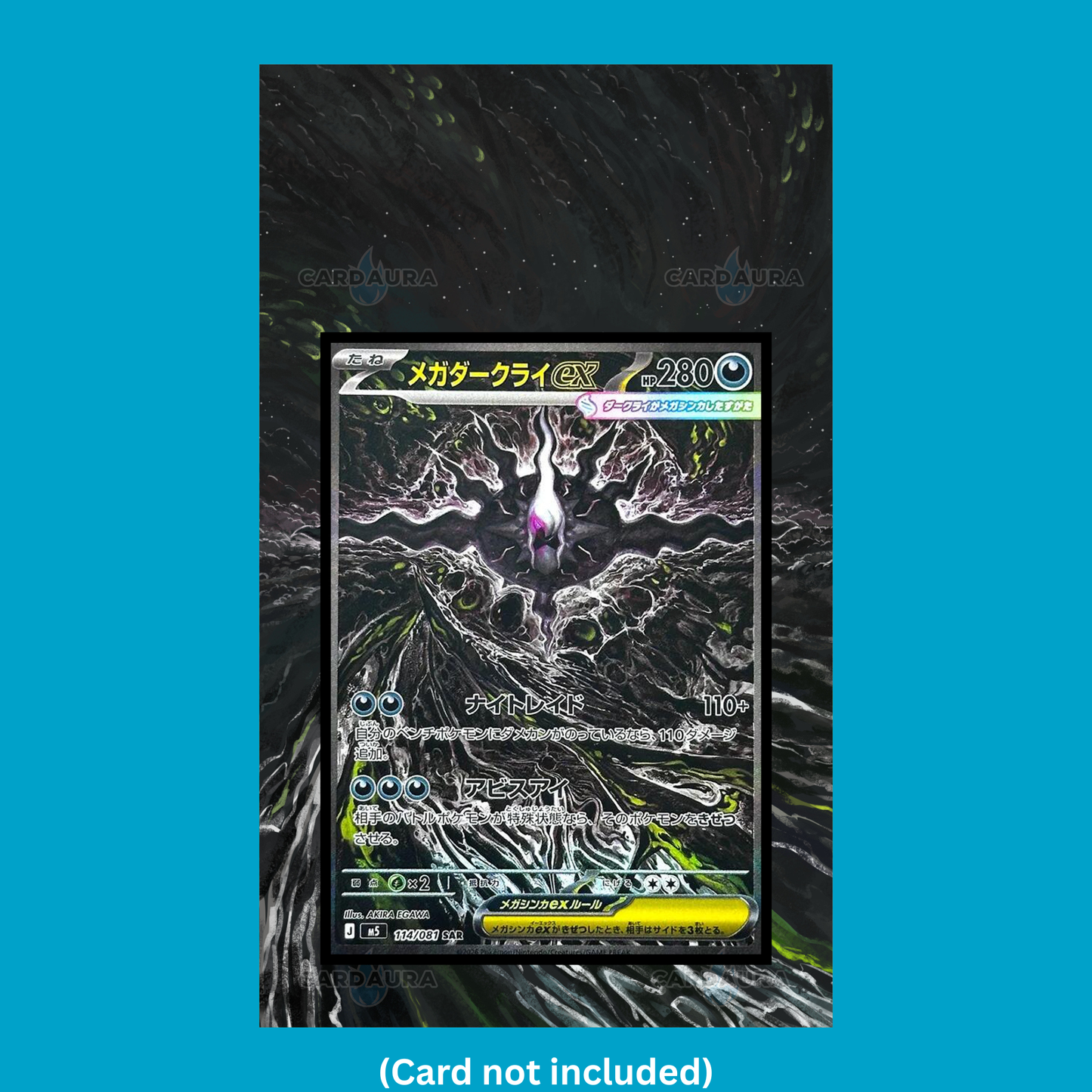 Mega Darkrai ex 114/081 Graded Display Case