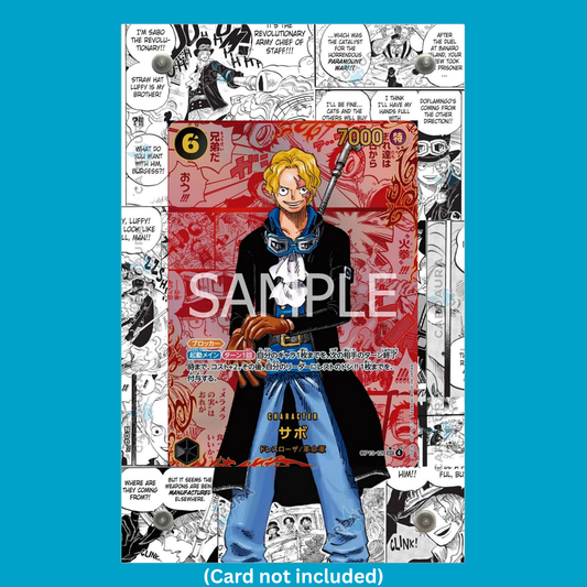 Sabo (120) (Super Alternate Art) - Carrying On His Will (OP13) From One Piece Display Case (Extended Art Frame) | Magnetic Acrylic Holder for Ungraded Cards
