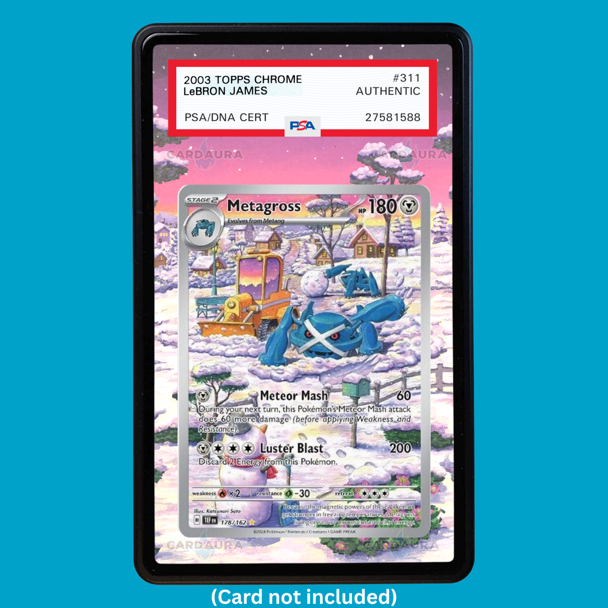 Metagross 178/162 Temporal Forces (Graded) Display Case