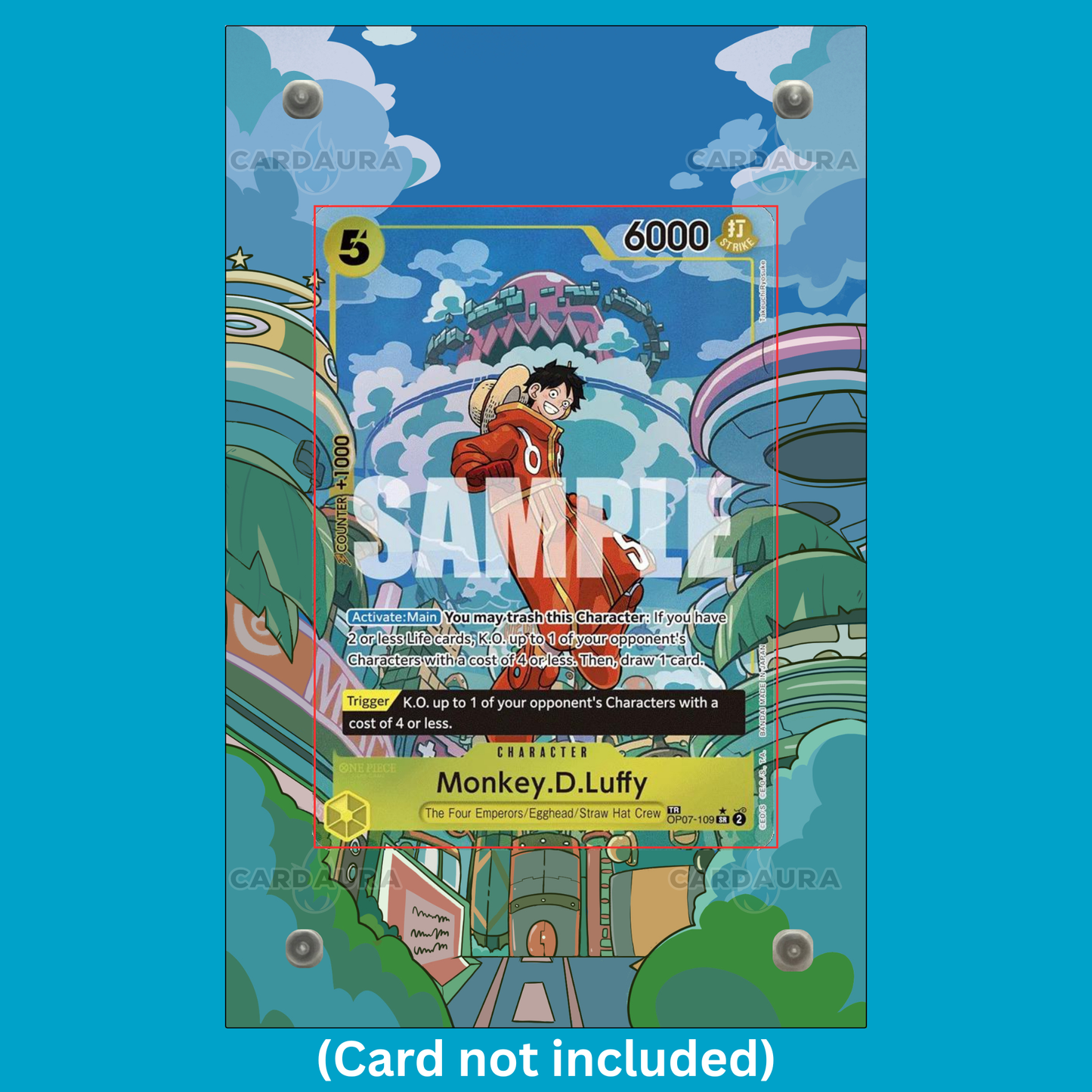 Monkey.D.Luffy OP07-109 Ungraded Display Case