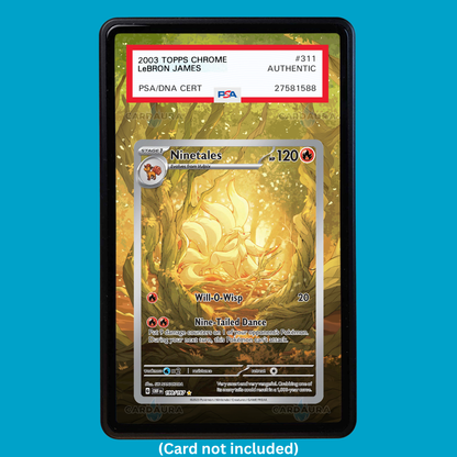 Ninetales 199/197 Obsidian Flames Graded Display Case