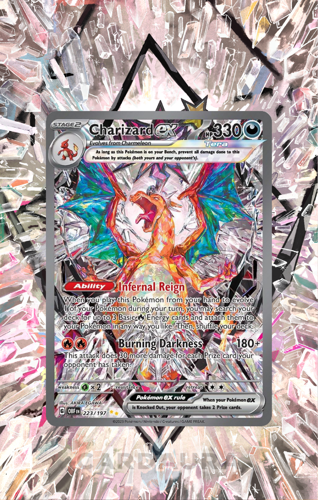 Charizard EX 223/197 | Obsidian Flames CardAura Case My Store