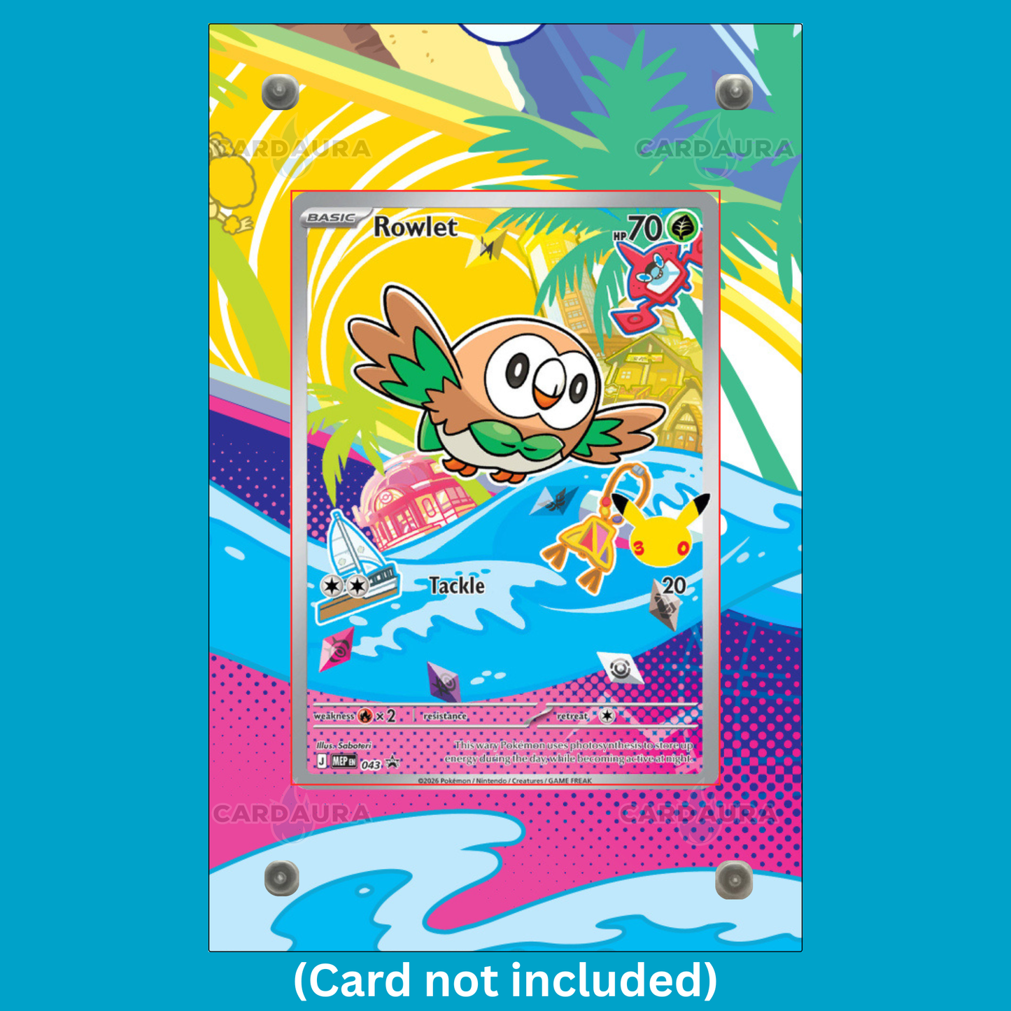 Rowlet First Partner 043 Ungraded Display Case