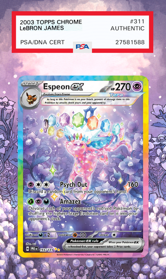 Espeon ex 155/131 | Prismatic Evolutions AuraSlab (Graded)