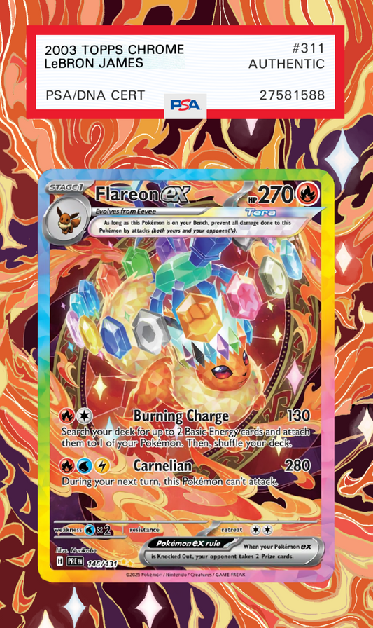 Flareon ex 146/131 | Prismatic Evolutions AuraSlab (Graded)