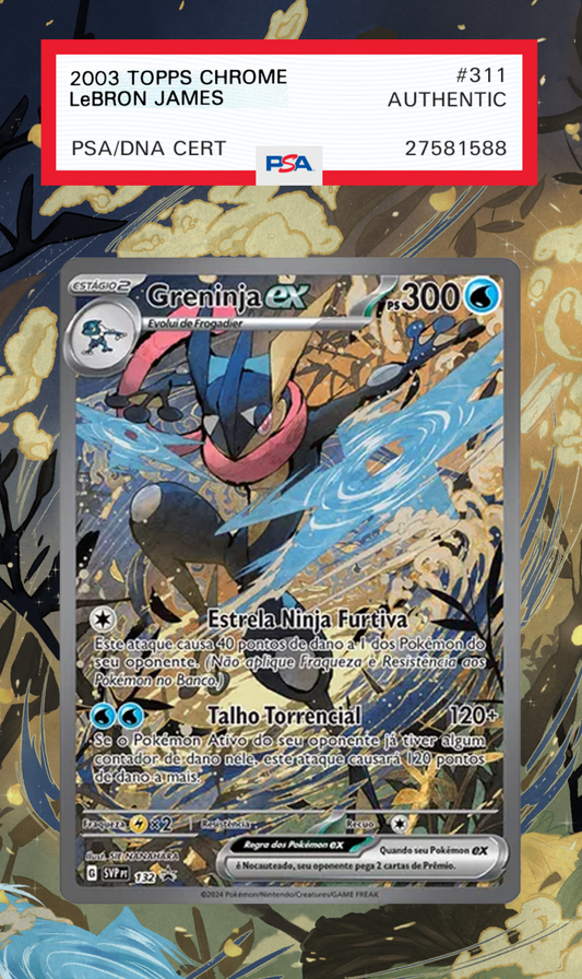 Greninja ex 132 | Shrouded Fables AuraSlab (Graded)