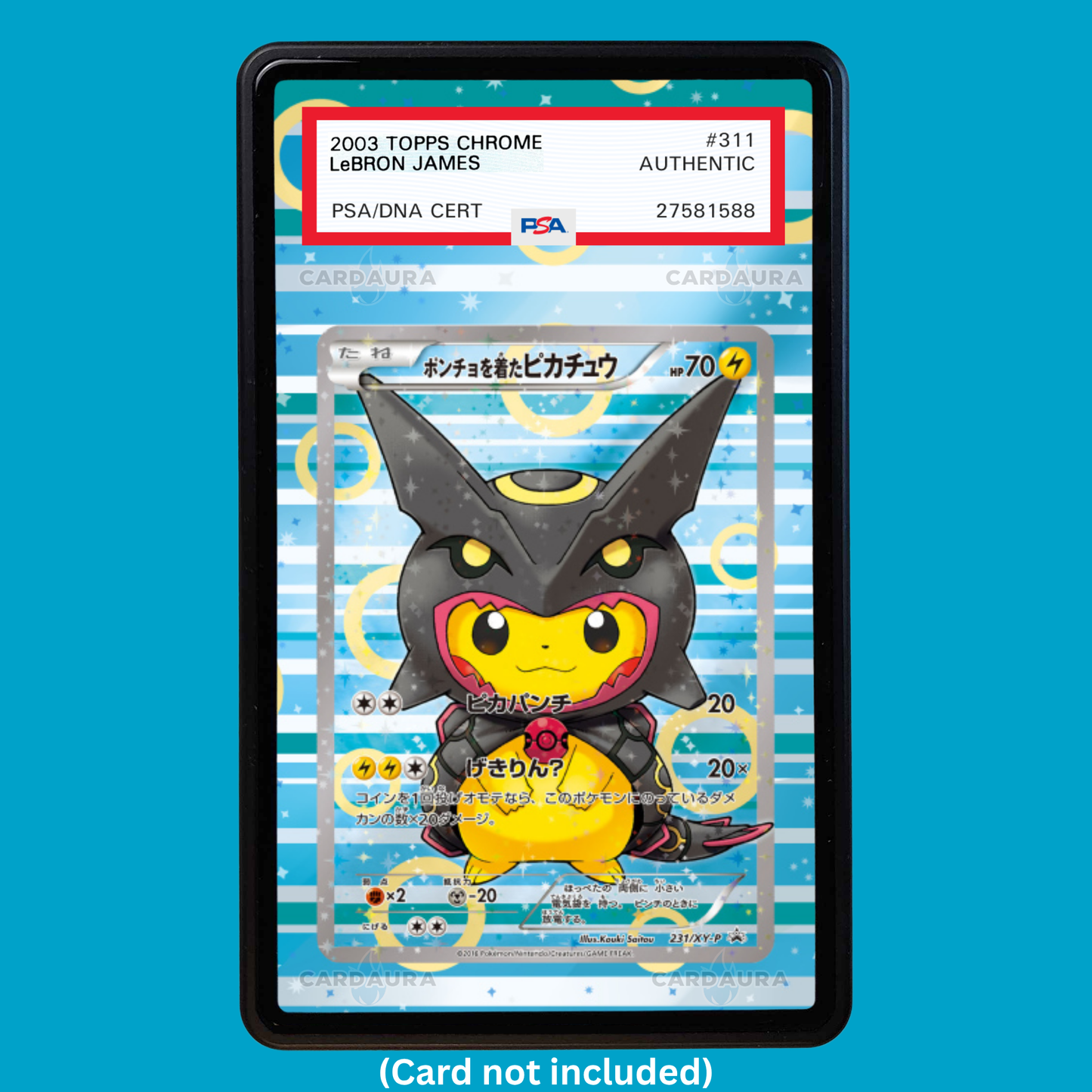 Shiny Rayquaza Poncho 231/XY-P Promo Graded Display Case