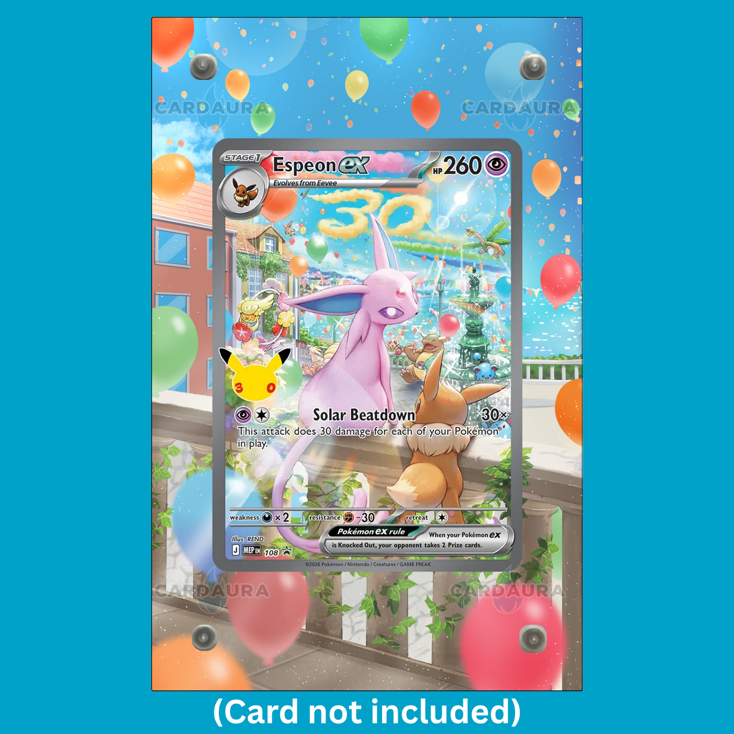 Espeon EX 108 30th Anniversary (Ungraded) Display Case